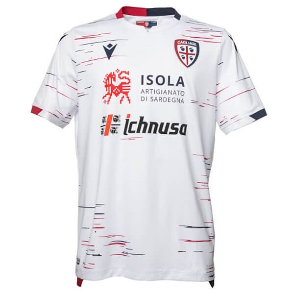 Tailandia Camiseta Cagliari Calcio Replica Segunda Ropa 2019/20 Blanco